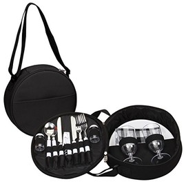 Preferred Nation Picnic Set Case (2 Piece), Black, one Size (P7450.BLK)