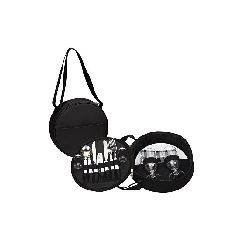 Preferred Nation Picnic Set Case (2 Piece), Black, one Size
