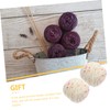 jojofuny 2 Rolls Multi Color Supple Crocheting Yarn Soft Worsted