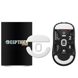 EsportsTiger ICE Mouse Feet for Pulsar X2 / X2 Mini, White ICE Gaming Mouse, Slip Resistance Enhanced, 1 Set Included, New and Old Package Random Shipment [Domestic Regular Distributor Warranty]