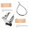 MERRYHAPY 2pcs Women's Eyelash Curler Mini Portable Stainless-steel Lash Curler