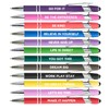 HLPHA 12 Pieces Motivational Inspirational Quotes Snarky Screen Touch Stylus