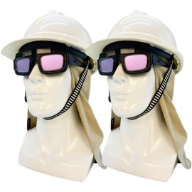 Fullsheild 2 Pcs FR Hard Hat Liner Sun Shade Flame Resistant Neck Protection Welding Accessories for Men Under Hardhats One Size