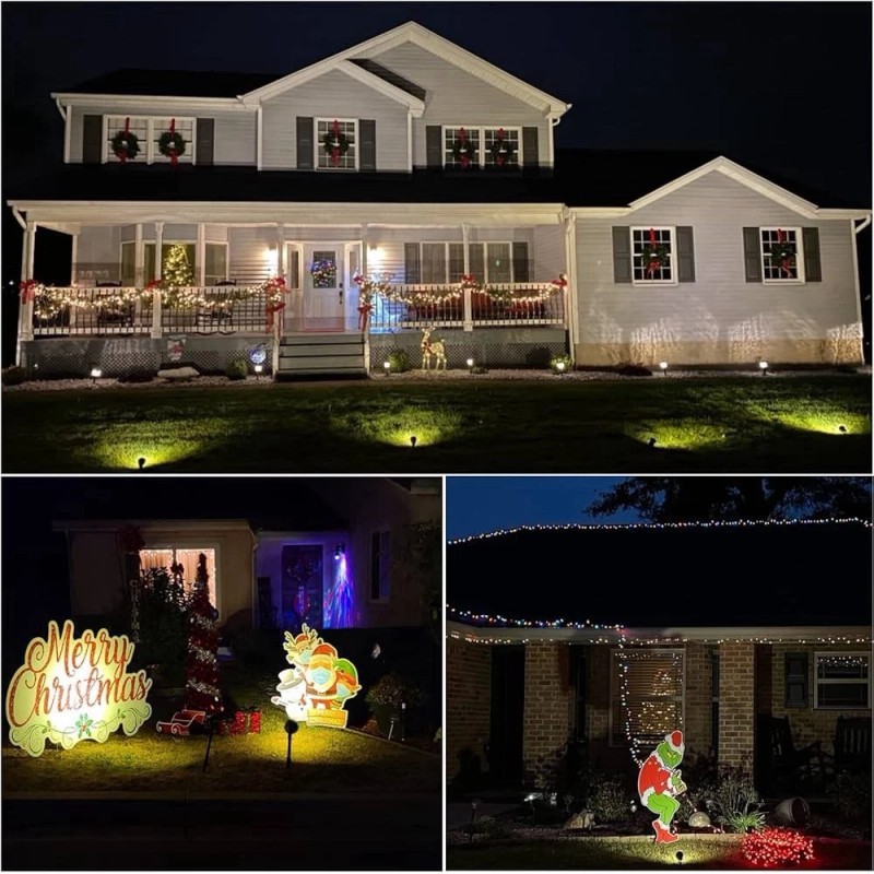 VOLISUN 4-8 Packs Waterproof LED Pond Light Underwater & Ground