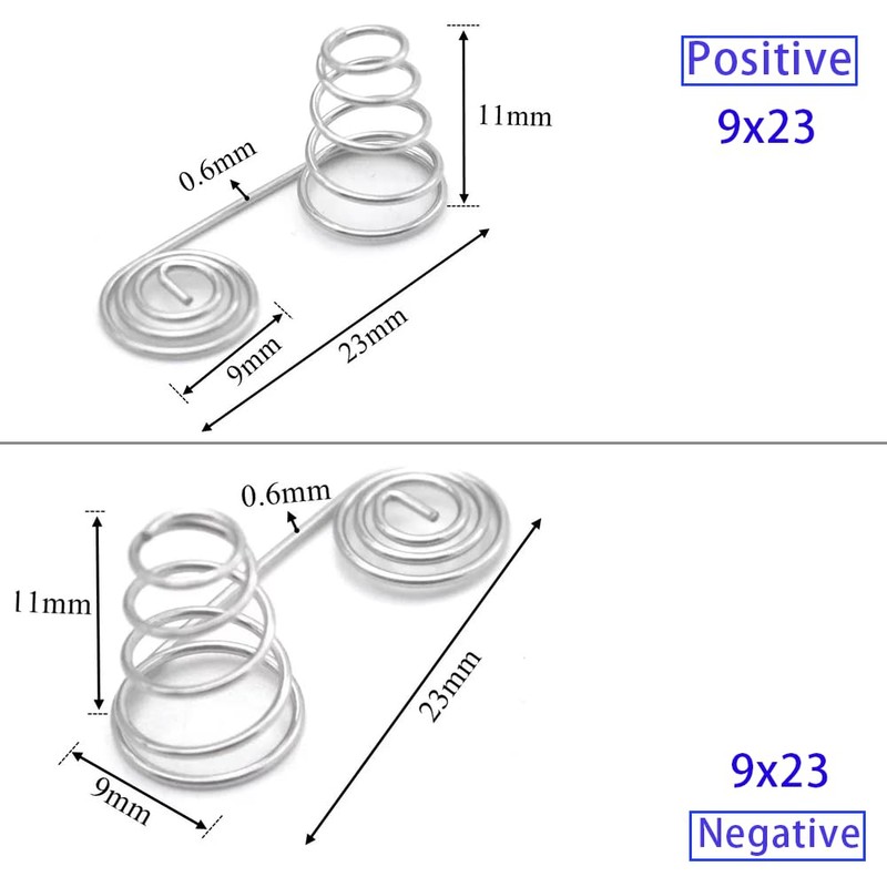 Cilky 10pcs AAA Battery Positive Negative Conversion Spring Contact Plate