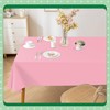 Kongdaoth Pink 14 Pack 54 x 108 Inch Plastic Tablecloths,