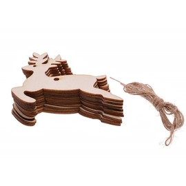 Christmas tree decorations - reindeer wooden decorations - decorations - christmas - christmas - colored - furniture - tree - home - interior - party - 20 pieces