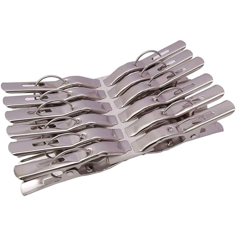 Garden Of Arts Stainless Steel Multipurpose/Cloth Clip/Cloth Pegs/Laundry/Home Pack of