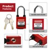 HiLKCO Lockout Tagout Lock Set 5 Pack Red Dustproof Padlocks