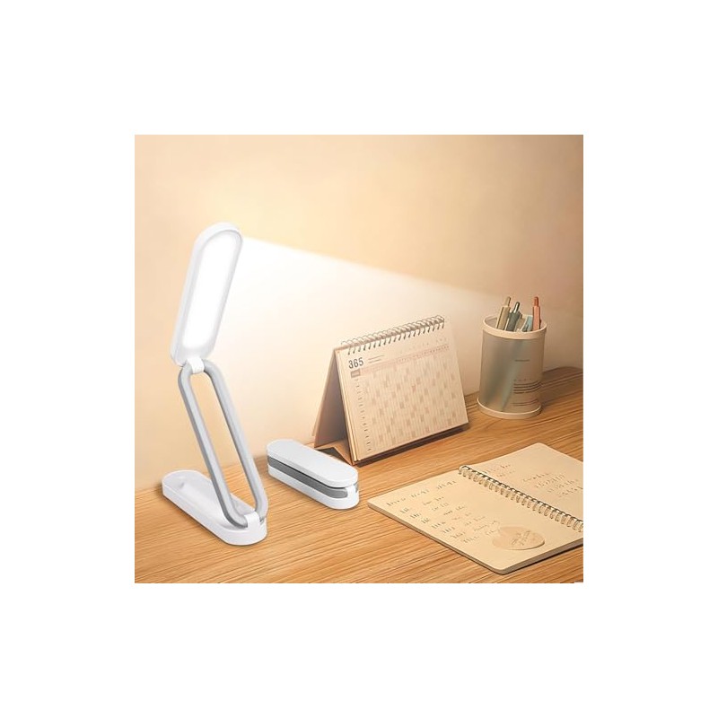 Portable Rechargeable LED Desk Lamp with 3 Brightness Levels