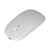 Wireless Mouse Rechargeable DualMode 2.4G Ergonomic Mute Optical Computer Accessories(White