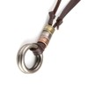 ENSIANTH Glasses Holder Necklace O-Ring Adjustable Leather Cord Necklace, A,