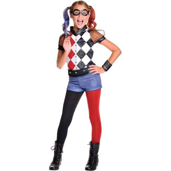 Rubie's DC Superhero Girl's Harley Quinn Costume, Large