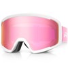 RIOROO Ski/Snowboard Goggles for Men Women, OTG Snow Goggles Anti