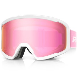 RIOROO Ski/Snowboard Goggles for Men Women, OTG Snow Goggles Anti Fog 100% UV Protection Snowboarding Goggles