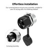 CNLINKO LP-28 3-Pin Waterproof Connector Screw Lock Circular Connector, IP68