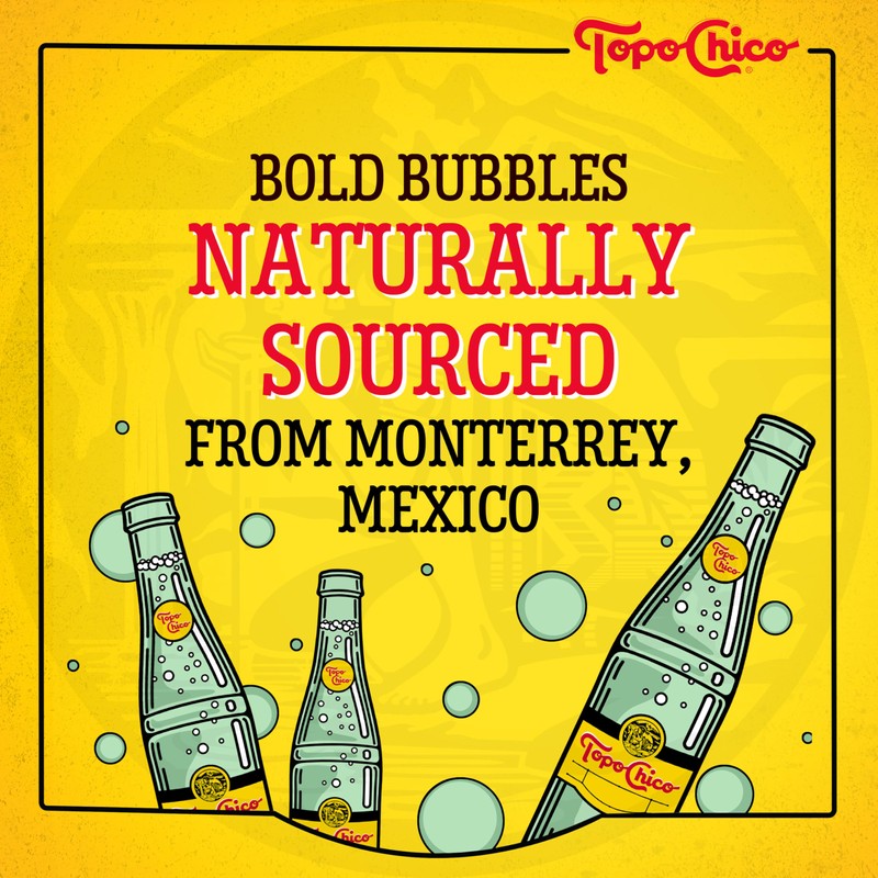 Topo Chico Sabores Tangerine with Ginger Extract 12oz 8pk