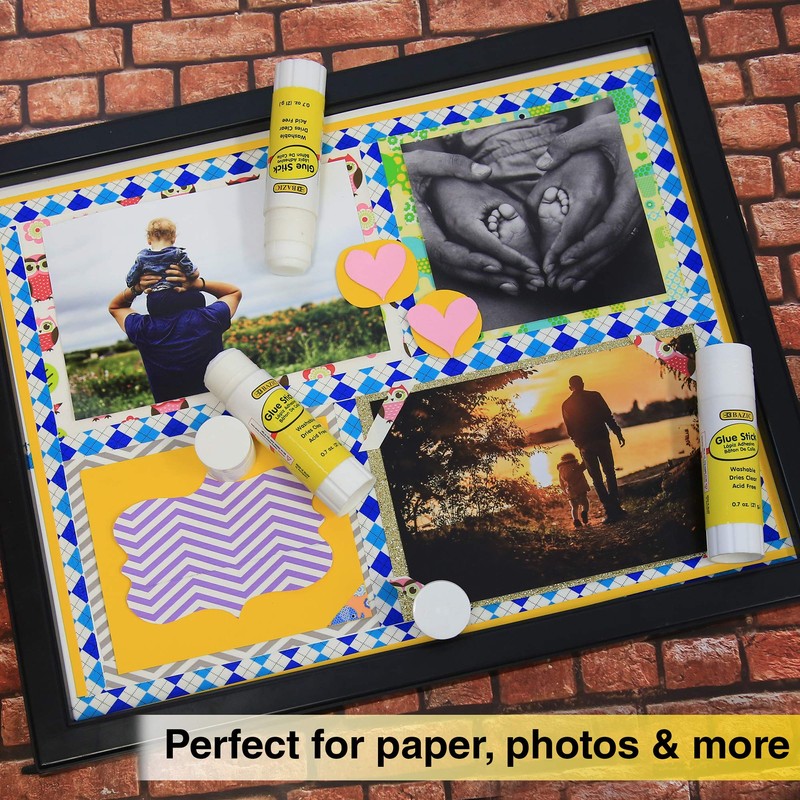 BAZIC 2025 Large Glue Stick. Clear Glue Stick for Art