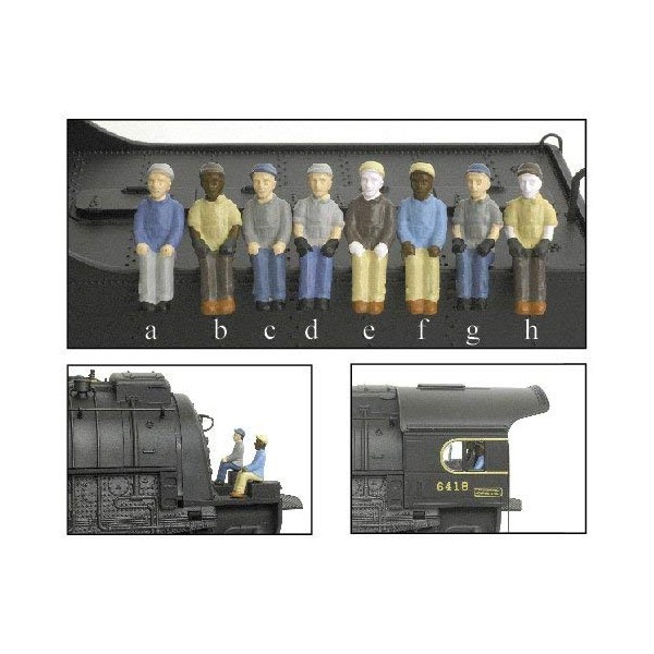 Broadway Limited BLI1007 HO Engineer/Fireman B (e,f,g,h) (4)