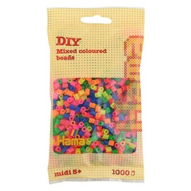 Hama Beads Bag | Approx. 1000 Midi Fuse Beads | Mosaic Decoration Arts & Craft for Creative Children Ages 5+ | Mix 51