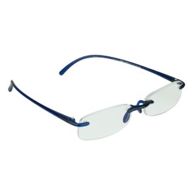 proSPORT Reading Glasses +2.50 Blue Frame Rimless Full Lens Reader Ultra Lightweight Flexible Men Women