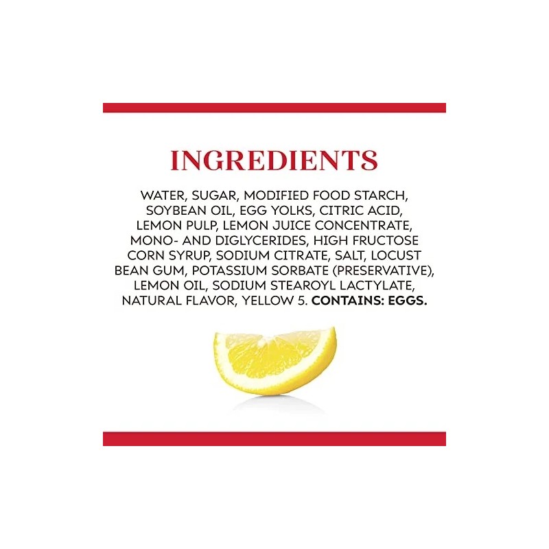 Duncan Hines Comstock Yellow Fruit Pie Filling 21 Ounce Pack