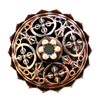 YOUZiNGS Copper Brass Incense Bowl with Lid Charcoal Burner for