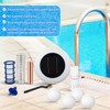 Qualirey 1 Set Solar Pool Ionizer Floating Water Cleaner and