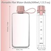 SZHENGSHAN 1Pc Slim Square Travel Water Bottle, Flat Drink Cup,