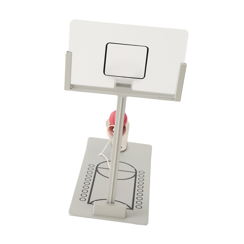Desktop Basketball Game Foldable Reduce Pressure Aluminium Alloy Miniature Basketball