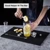 Bar Mat, Black Coffee Drying Mat PVC Bar Service Mat