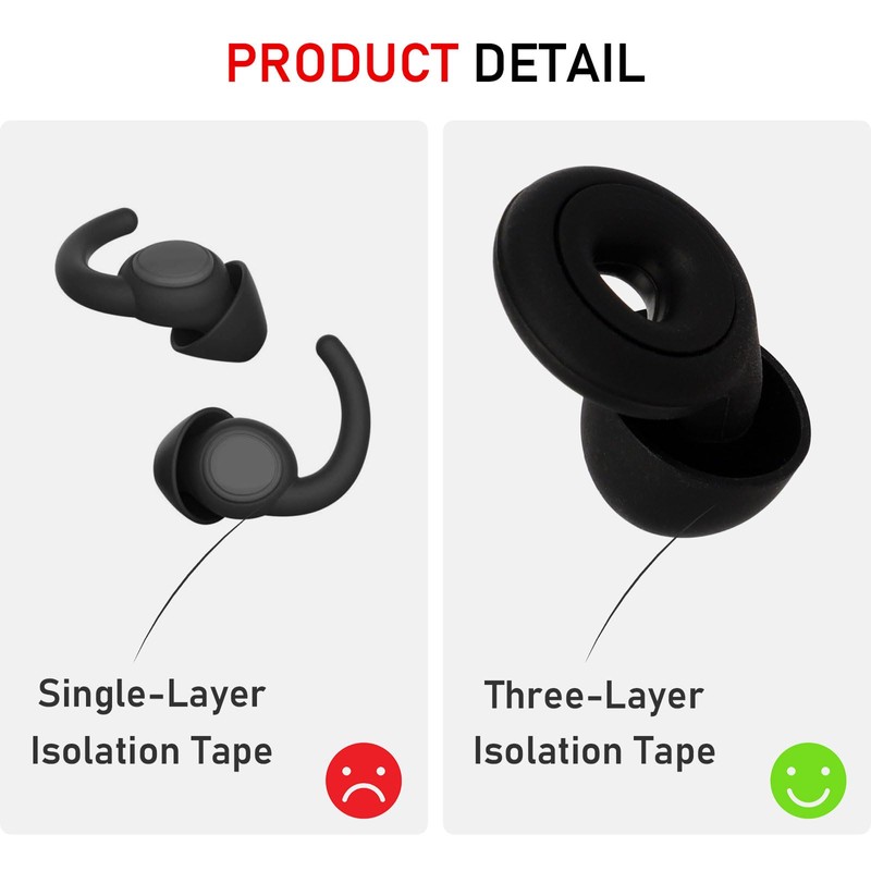 Ear Plugs,Noise Cancelling Ear Plugs for Sleeping, Swimming, Studying, Working,