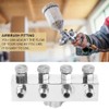 Multi function Adjustable Aluminium Air Hose Splitter Airbrush Adapter Fitting