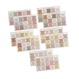 SM SunniMix 10 Sheets/150 Tabs Bible Index Tabs Easy to Read Colorful Large Multi-Purpose Bible Labels Tabs Bible Book Tabs for Women Men, Multicolor B