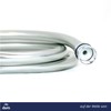Duro Shower Hose, Light Silver Plastic Shower Hose, Flexible and