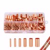 250pcs Wire Terminal connectors 7Size Electrical Butt Connector Copper Tube