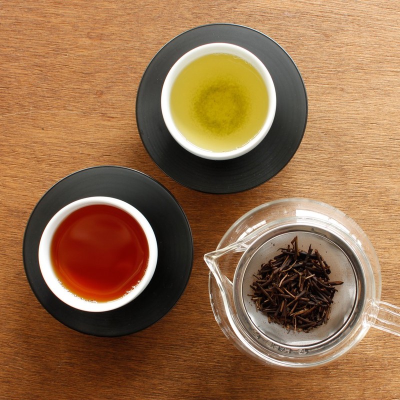 Kyoto Rikyuen 3 Large Tea Set, White, Black, Crimson, Tea
