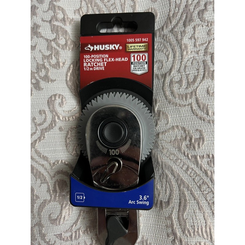 HUSKY 1005-597-942 1/2 in. DRIVE 100 POSITION LOCKING FLEX HEAD
