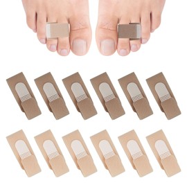 Toe Straighteners,12pcs Reusable Toe Straighteners for Bent Toes & Curled Toes,Toe Straightener