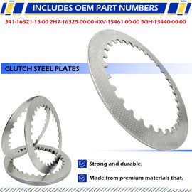 GOLKNHA Clutch Friction Plate Spring & Oil Filter Gasket Kit Compatible with Yamaha R1 YZF-R1 YZFR1 1999 2000 2001 2002 2003