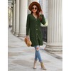 Aottori Women's Long Elegant Cardigan Chunky Knit Long Sleeve Knitted
