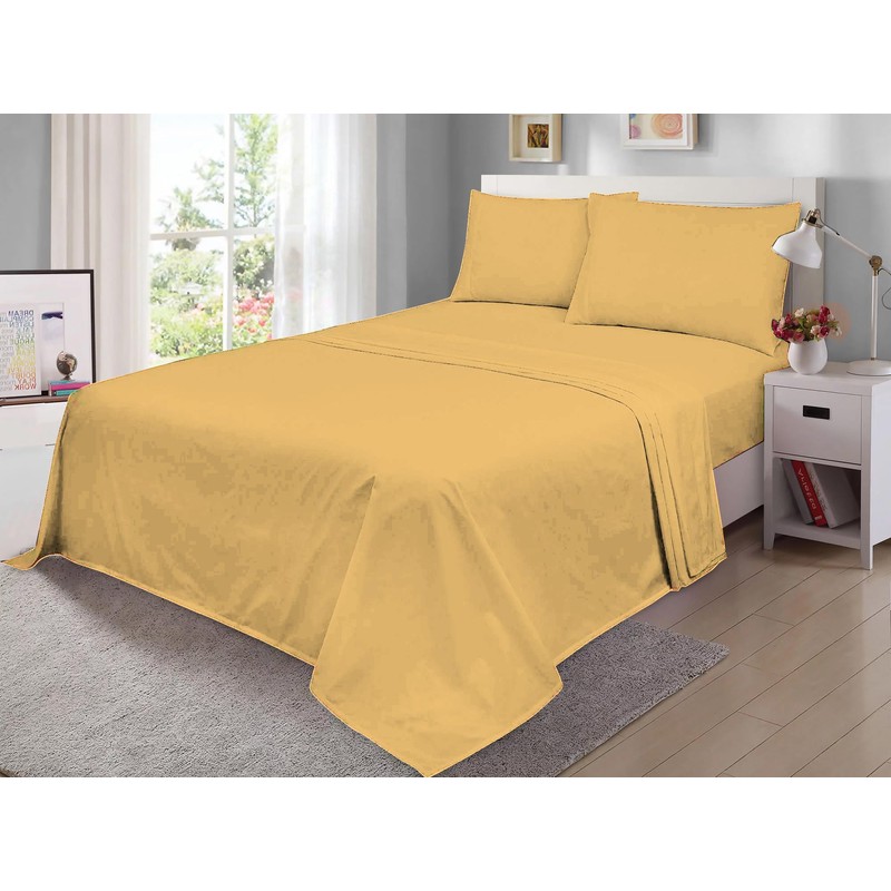 MistyMorning Flat Sheet, Soft & Premium quality Bedding & Linen,