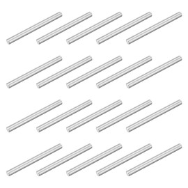 uxcell 40Pcs M2.5 x 30mm 304 Stainless Steel Dowel Pin, Cylindrical Shelf Support Peg Pin Parallel Pin Fastener for Mechanical Manufacturing, Industry, Furniture Installation, Silver