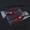 4 Pairs Car Stickers PVC Reflective Motorcycle Automatic Decoration Windscreen