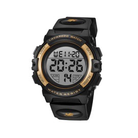 A ALPS Kids Watch, Boys Watch for 3-15 Year Old Boys, Digital Sport Outdoor Multifunctional Chronograph LED 50 M Waterproof Alarm Calendar Analog Watch for Children