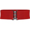 BlackButterfly Classic Triple Hook Wide Elastic Strap Stretchy Waist Belt,