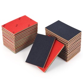 28 Pcs 180-3000 Grit Sanding Sponge Set, Ultra Fine Sanding Sponges Pads, Soft Foam Hand Sander Block Wet Dry Sandpaper for Model Drywall Metal Wood Furniture Polishing (Mix Grit)