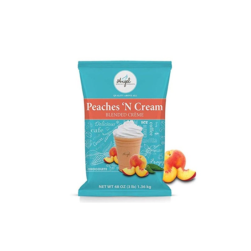 Angel Specialty Products, Blended Smoothie, Frappe Powder Mix, Peaches ‘N
