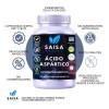 Ácido Aspártico 100 Cápsulas Saisa Herbal Suplemento Alimenticio Energía Vitalidad