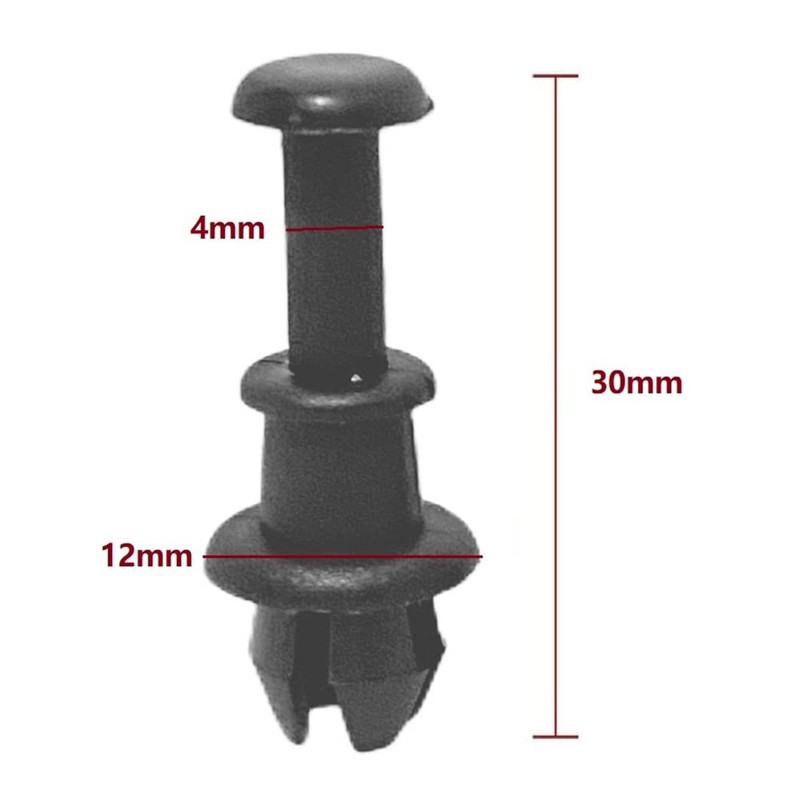 Pack of 4 parcel shelf retaining strap, parcel shelf clips,